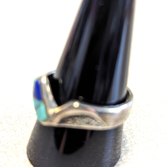 Vintage Zuni Multistone Native American Ring - Picture 8 of 13